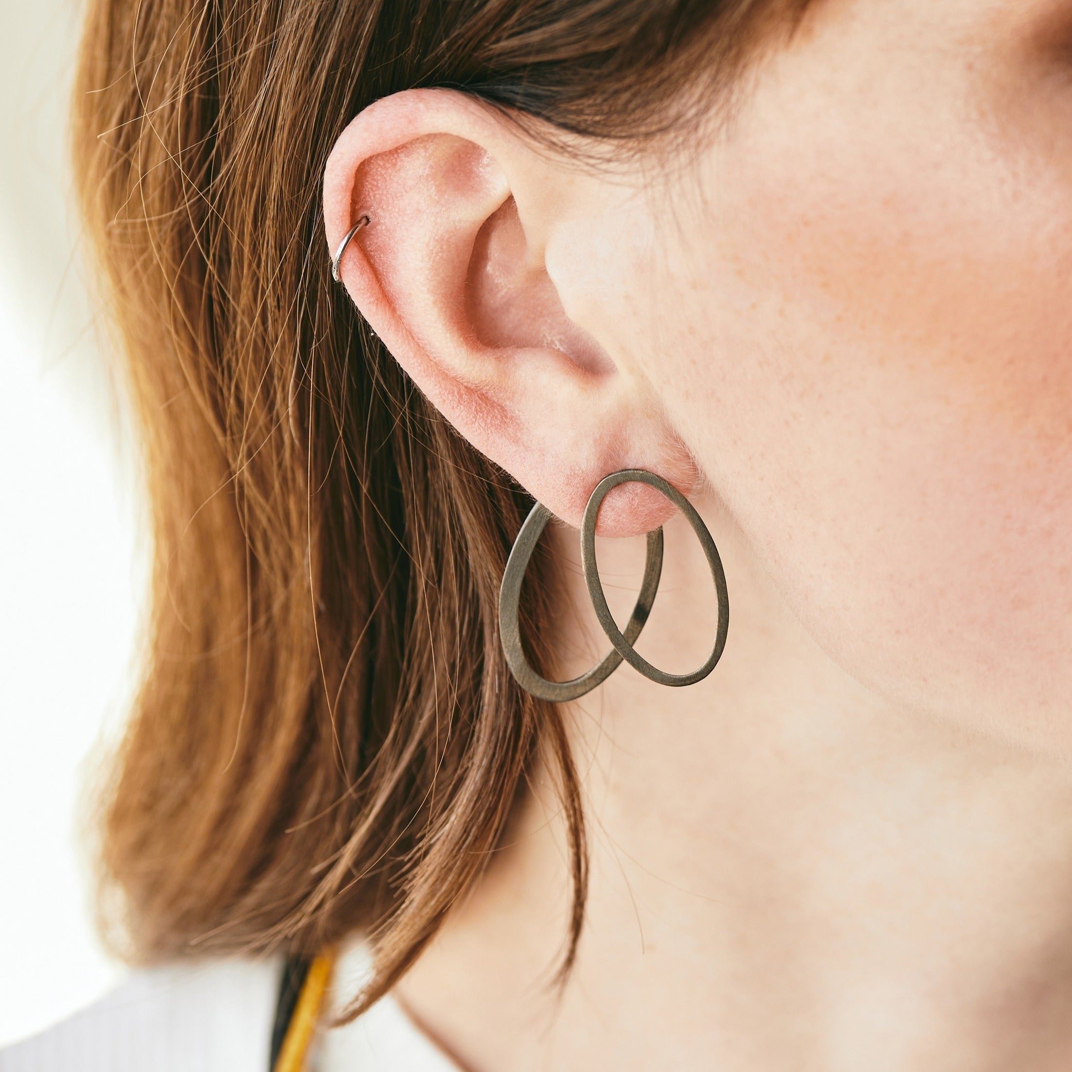 Hoop Earring Jackets | Stud earrings, Earrings, Hoop earrings