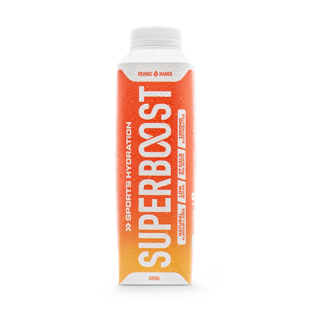 Superboost Drink 500ml Orange Mango - 12 Pack – FITNESS VENDING