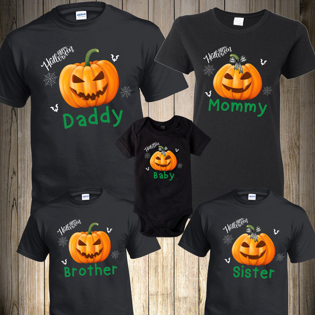 Halloween Pumpkin Family Shirts X Graphics Shirts - pumpkin halloween t shirt roblox
