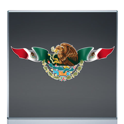 Mexico Coat of Arms Eagle Aguila Mexicana Vinyl Sticker | X Graphics Shirts