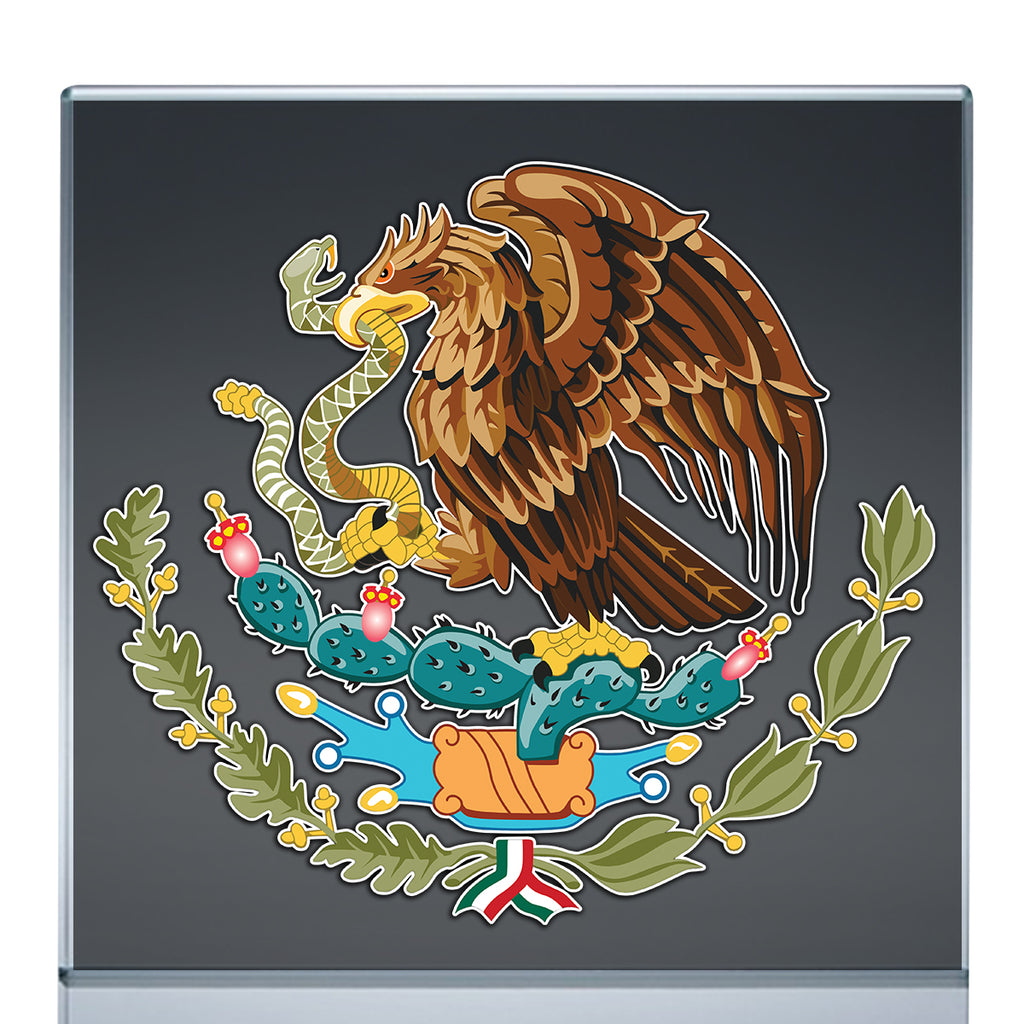 Mexico Coat of Arms Eagle Aguila Mexicana Vinyl Sticker | X Graphics Shirts