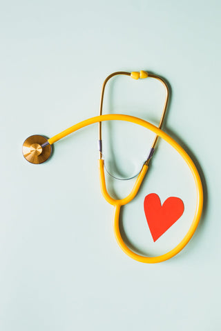 A stethoscope with a heart.