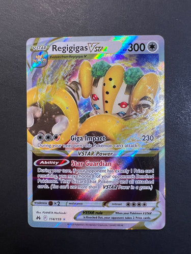 Pokémon TCG Regigigas V Crown Zenith 113/159 Holo Ultra Rare FREE SHIPPING  FOIL