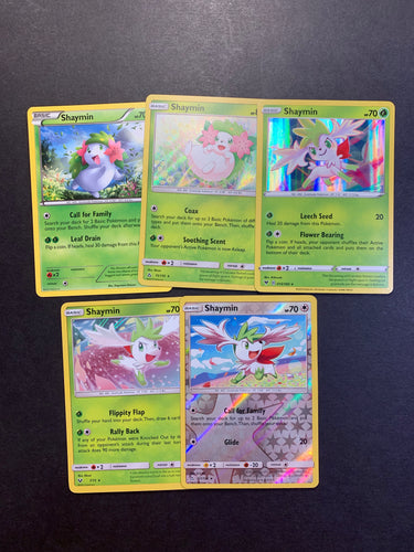 Pokemon Shaymin V Card Lot - 9 Cards - Ultra Rare VStar, Prizm Star, Holo  Rare and Reverse Holos!