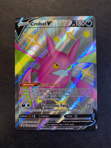 Carta Gigante Pokemon Crobat VMAX Shiny Português Card Original Copag Promo  SWSH099 Pronta Entrega - Escorrega o Preço