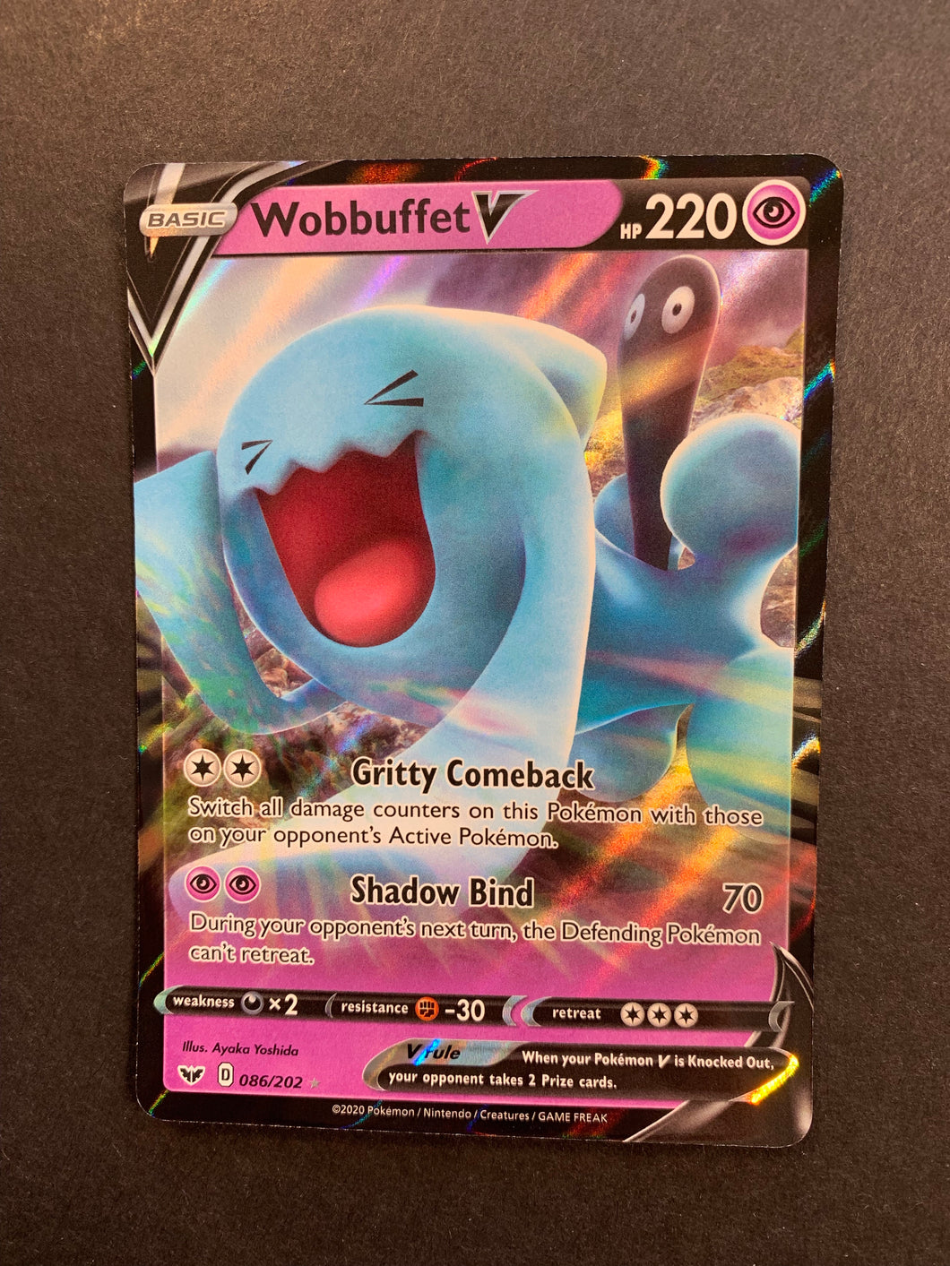 Authentic Mint Pokemon Tcg Cardwobbuffet V Ultra Rare Sword Shield 86 Collectible Card Games Maisonconsulting Pokemon Trading Card Game