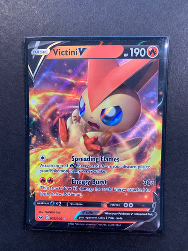 Indeedee V 91/202 NM in Portuguese Sword & Shield Pokémon TCG