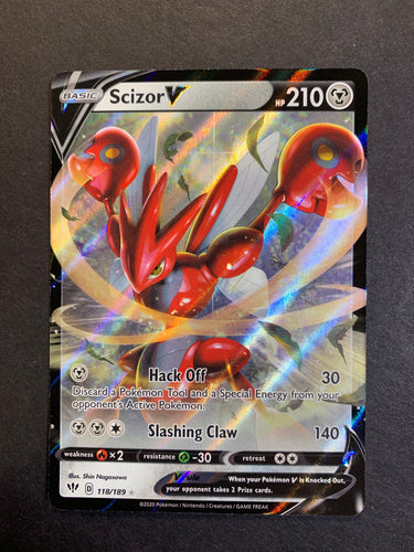 Scizor VMax - 119/189 Full Art Ultra Rare - Darkness Ablaze – JAB