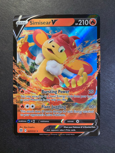 Pokemon ZARUDE V 016/172 - Brilliant Stars - ULTRA RARE HOLO - MINT