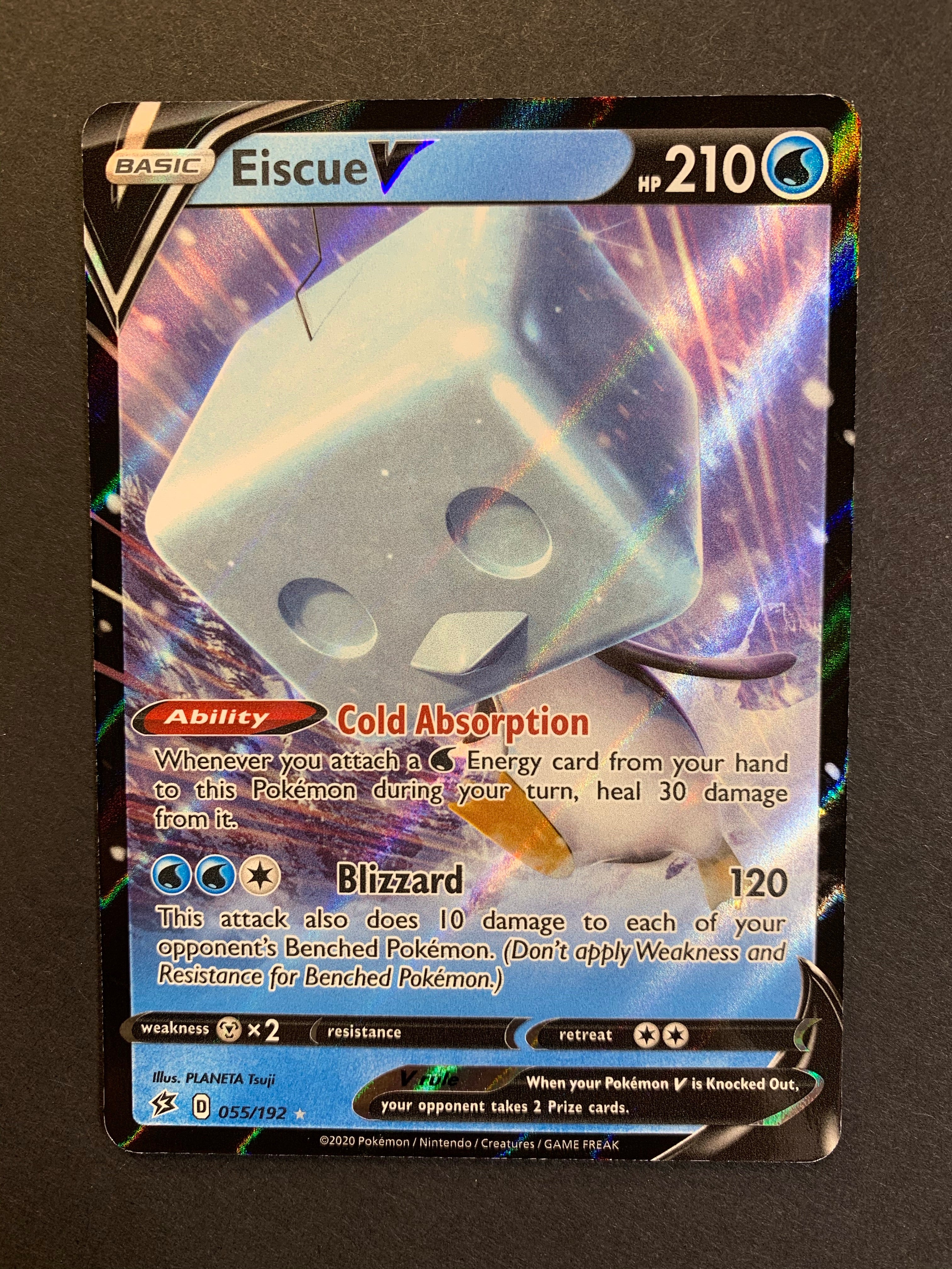 Pokemon Tcg Cardeiscue V Ultra Rare Rebel Clash Authentic Mint Card Pokemon Individual Cards Pokemon Trading Card Game