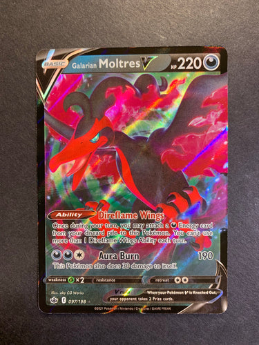 Galarian Zapdos V - 174/198 - Full Art Ultra Rare - Pokemon Singles » Sword  & Shield Series » Chilling Reign - Frontline Games