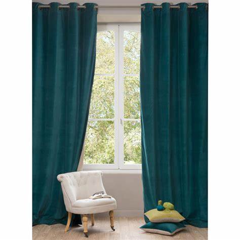 Velvet curtains