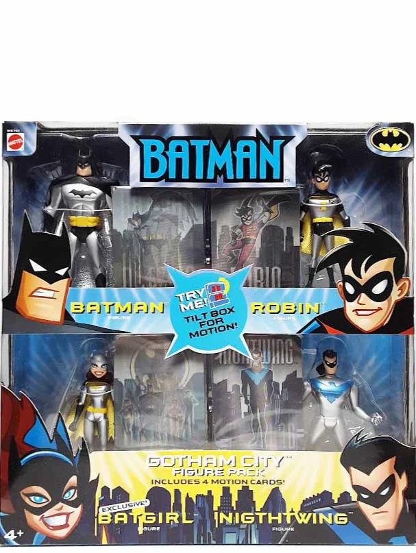 Batman - Gotham City Figure Pack Batman, Robin, Batgirl and Nightwing -  