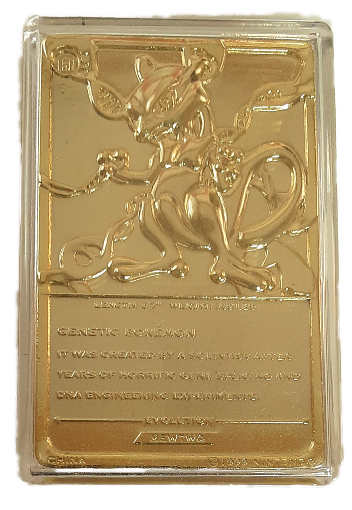 gold mewtwo pokemon card