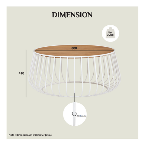 Gabbia Coffee Table & Side Table