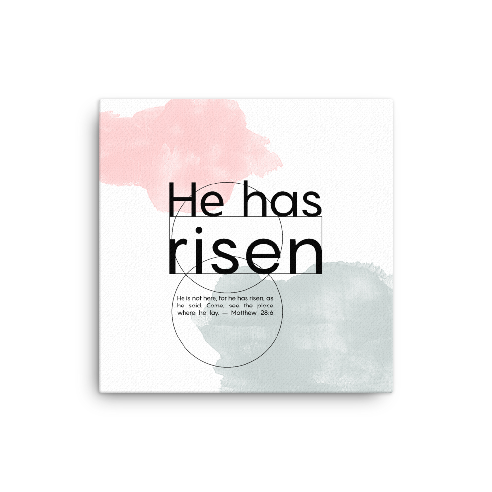Easter 2020 Canvas print He has risen