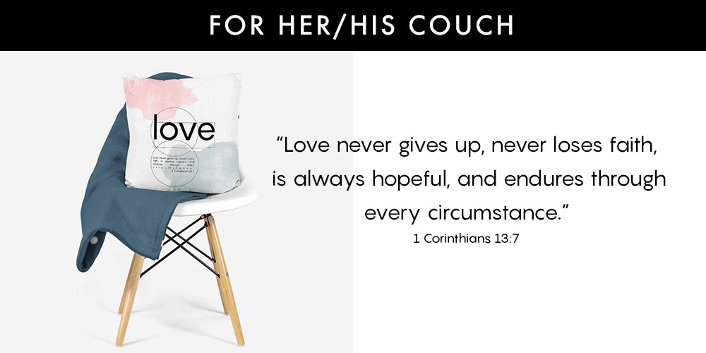 Unique Valentine's Day Ideas - Love Decorative Pillow - Beautiful Word