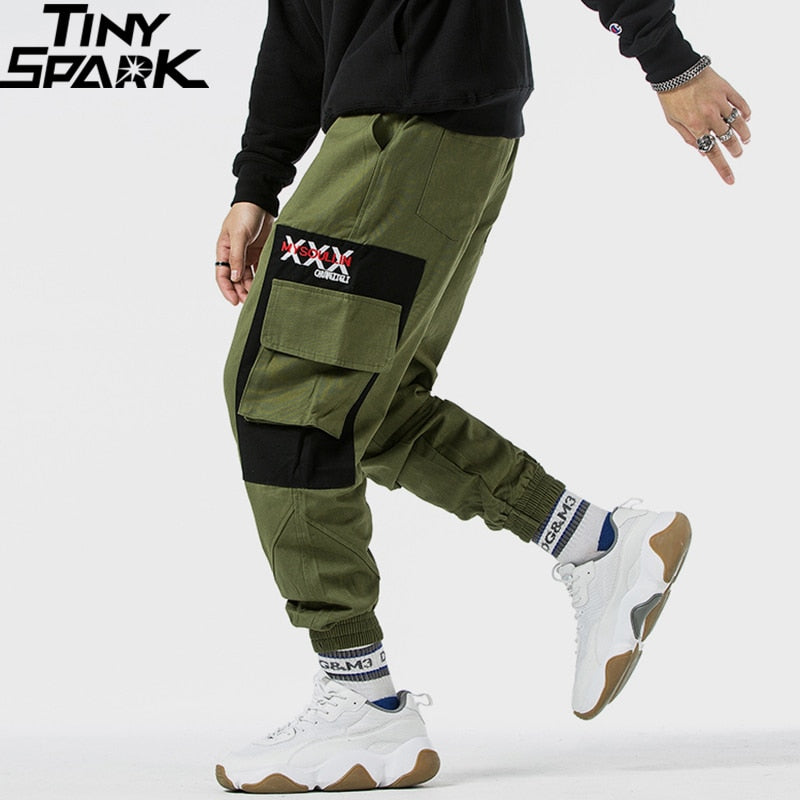 different color joggers