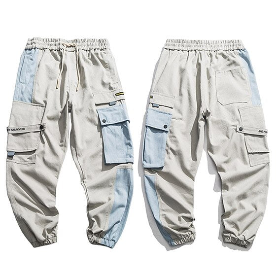 different color joggers