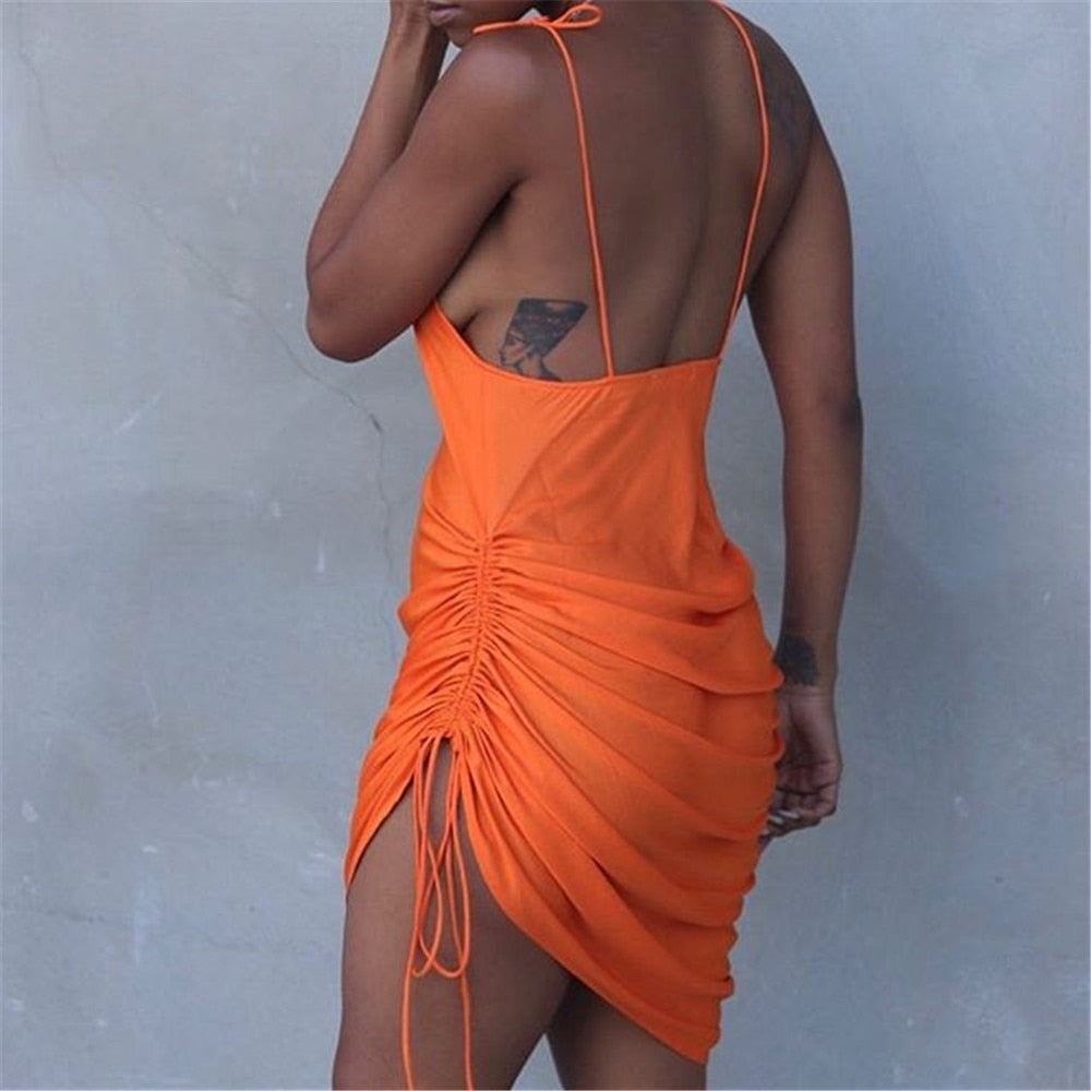 orange dress 2019