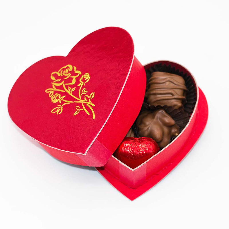 Valentines 2oz Milk Chocolate Variety Heart Box Wilson Candy 