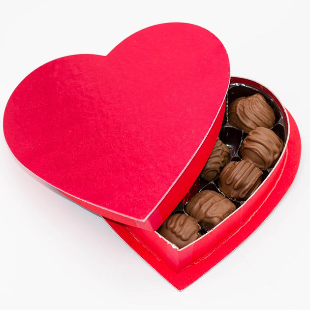 Valentines 8oz Milk Chocolate Variety Heart Box Wilson Candy 