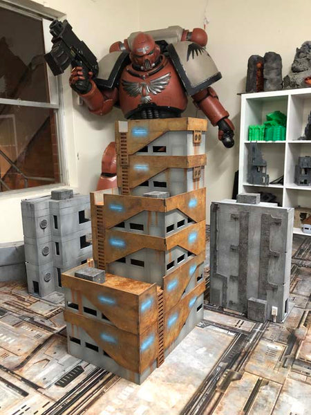 Warhammer 40k rusty tower terrain