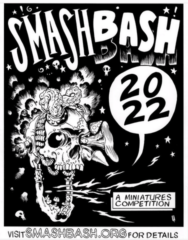 Smashbash miniatures competition poster
