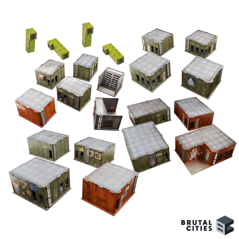 28mm Terrain Sci Fi trapper biotech modules for miniature wargaming