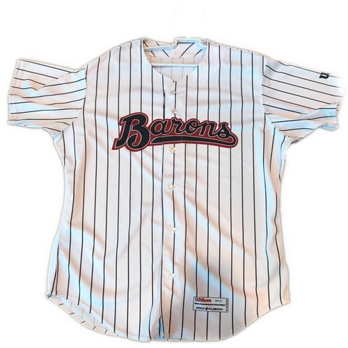 MICHAEL JORDAN BIRMINGHAM BARONS AUTHENTIC WILSON ROAD TEAM ISSUED JERSEY 44