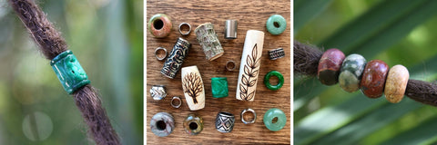 Dreadlock BEads from Mountain Dreads, Gemstone, Mixes and Stainless Steel Beads