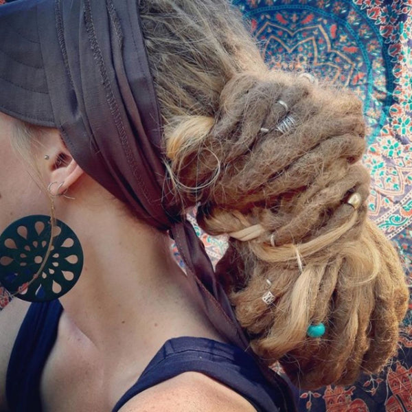 Handmade Linen Dread Wrap Visor – Mountain Dreads