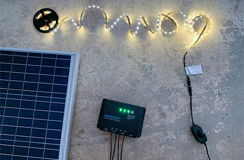 DIY solar-powered lights