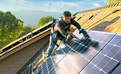 solar panel installation