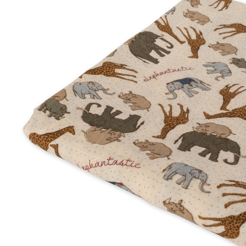 Konges Sløjd Big Muslin Swaddle - Elephantastic