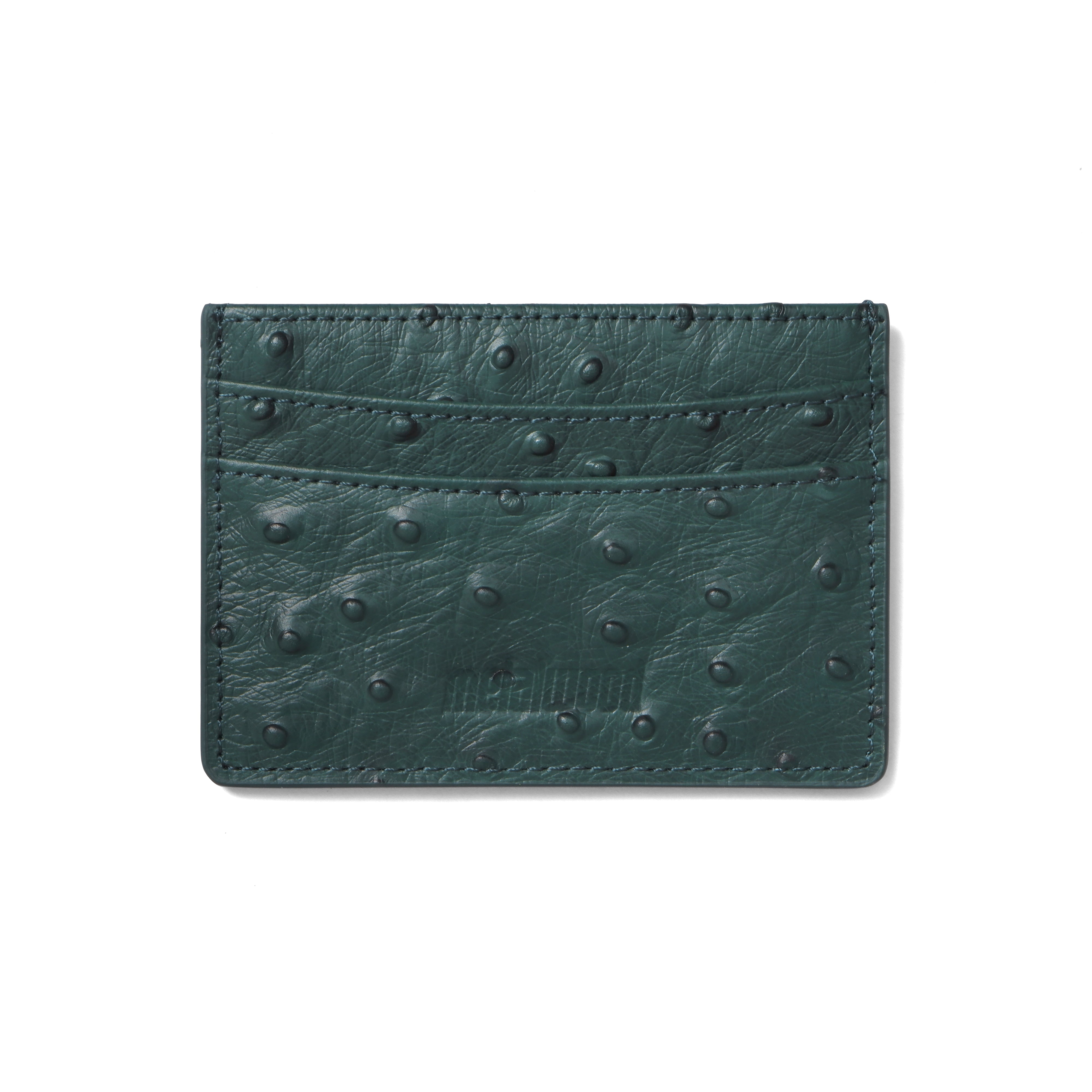 Flat Card Case in Ostrich