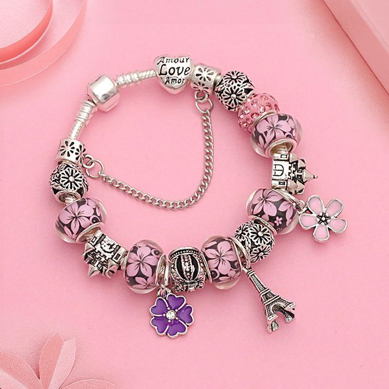 Eiffel Tower and cherry blossoms Bracelet – Iount