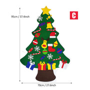 DIY Felt Christmas Decor Velcro Christmas Tree