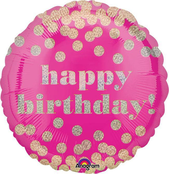 Palloncini Happy Birthday Chrome 30 cm - Balloon Planet