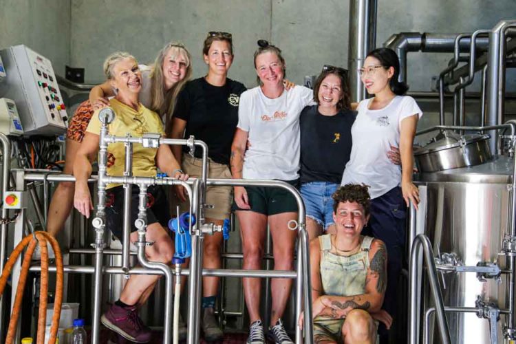 Our brewing crew for International Women's Day beer