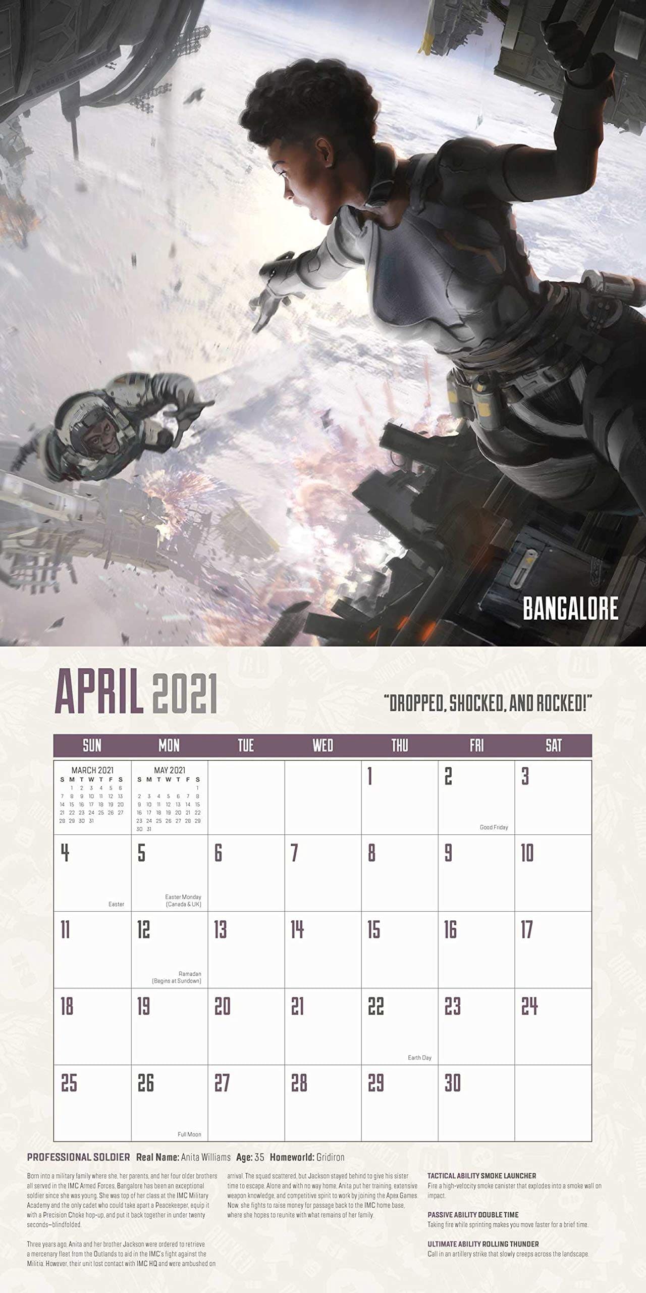 Apex Legends 2021 Wall Calendar Apex Legends® Shop Apex Legends