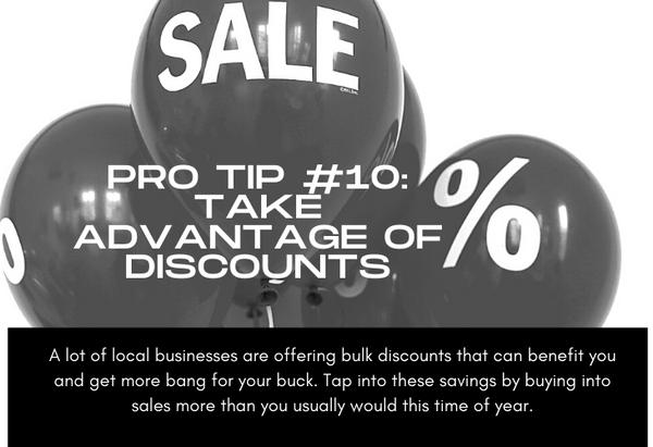 Pro Tip #10 Take Advantage of Discounts, photo of balloons