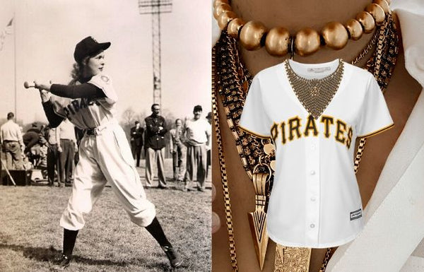Janet Leigh batting styled with DYLAN LEX Gilded Ari
