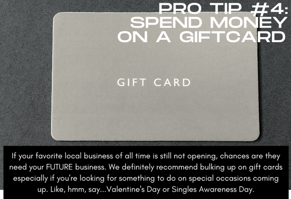 Pro Tip #4 Spend Money on a Gift Card, image of gift card