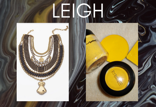 Pairing: DYLAN LEX Leigh necklace with yellow MAC makeup