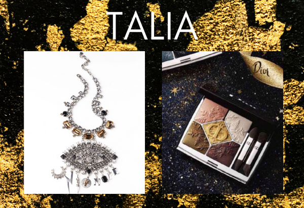 Pairing: DYLAN LEX Talia necklace with Dior makeup compact