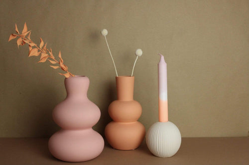 Vasenglück Vase Vase | Curvy Rose | Rosa