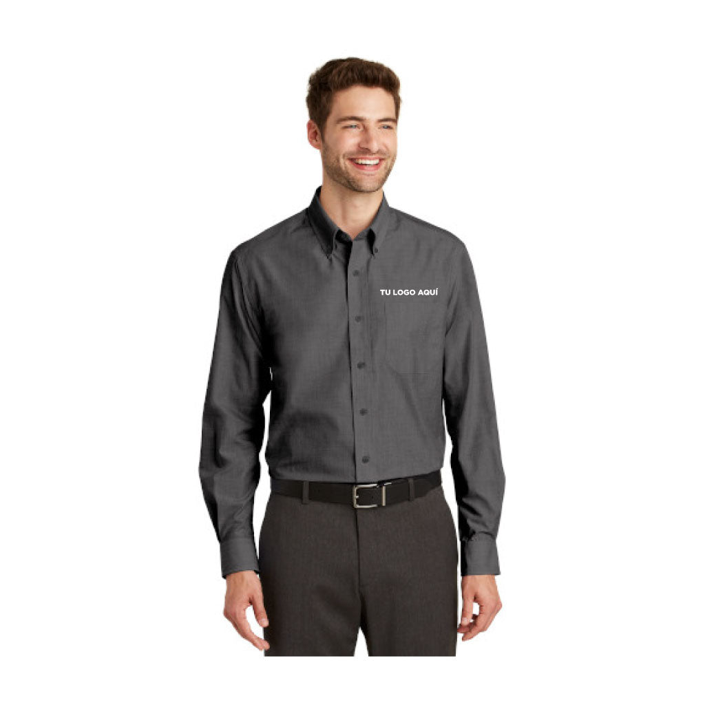 S640 Port Authority® Crosshatch Easy Care Shirt – Photofolio®