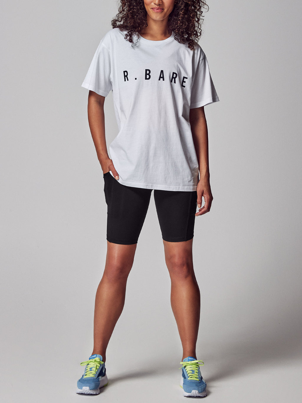 Womens Running Bare Core, Hollywood 3.0 90's Relax Tee White