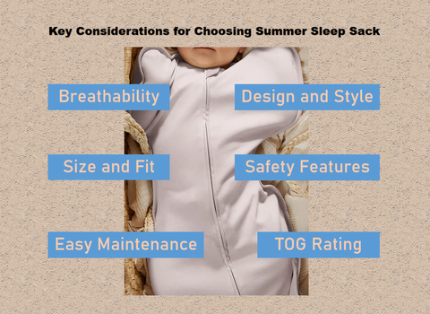 Key Consideration For Choosing Summer Sleep Sack